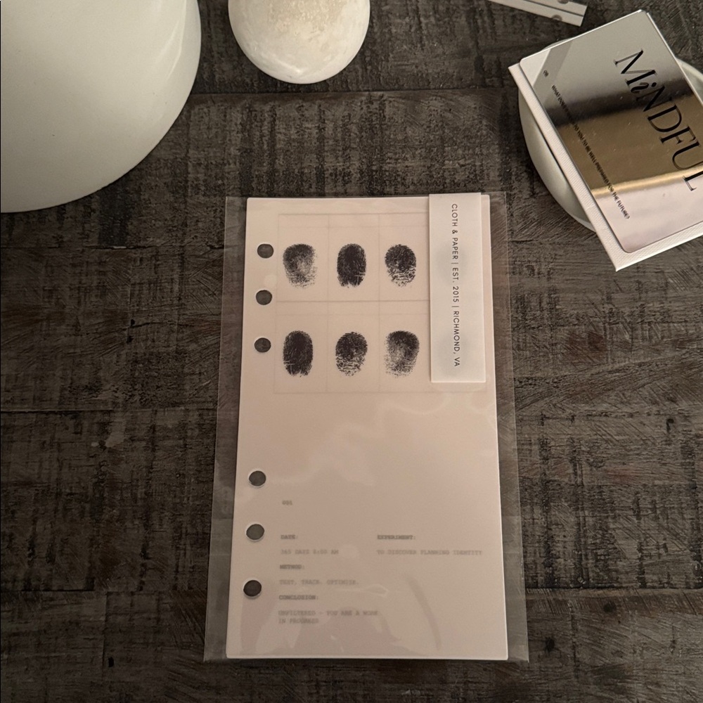 🏷️ Cloth & Paper Identity Dashboard Duo | Personal size